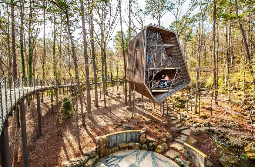 Garvan Woodland Gardens Childrens Garden Treehouse, Arkansas, USA